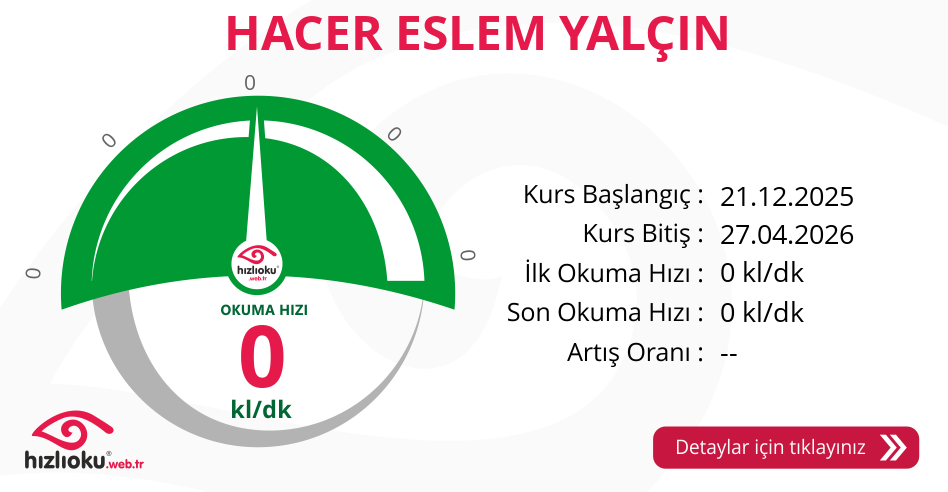 Hızlı Okuma Kursu - HACER ESLEM YALÇIN